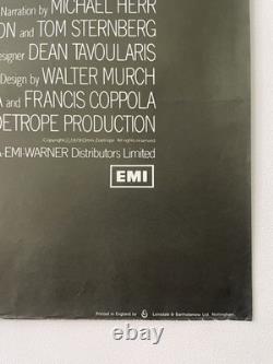 APOCALYPSE NOW Affiche de Film Vintage Originale 1979 UK Quad Coppola Brando Sheen