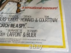 ATTRAPEZ-MOI UN ESPION UK QUAD (30x 40) AFFICHE VINTAGE ORIGINALE 1971 DOUGLAS
