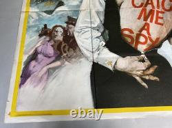 ATTRAPEZ-MOI UN ESPION UK QUAD (30x 40) AFFICHE VINTAGE ORIGINALE 1971 DOUGLAS