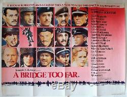 A Bridge Too Far Royaume-uni Originale Quad Affiche De Film 1977