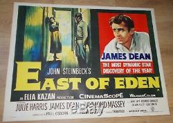 A L'est D'eden, Affiche De Film Sur Le Film De Lin Quadruple Britannique Datant De 1955, James Dean