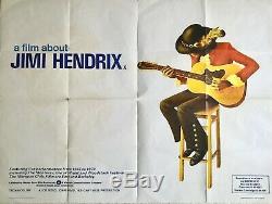 A Propos De Jimi Hendrix Film Film D'original Quad Poster 1973