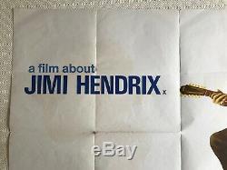 A Propos De Jimi Hendrix Film Film D'original Quad Poster 1973