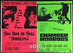 À bientôt en enfer, chérie - Chambre des horreurs - Affiche de film originale Quad 1966