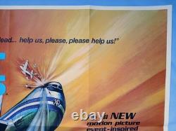 Aéroport 1975 (1974) affiche quad originale britannique Charlton Heston, Karen Black