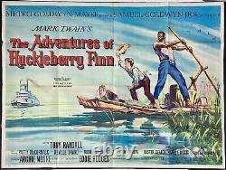 Affiche De Cinéma Adventures Of Huckleberry Finn Original Quad Michael Curtiz 1960