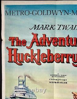 Affiche De Cinéma Adventures Of Huckleberry Finn Original Quad Michael Curtiz 1960