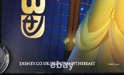 Affiche De Cinéma Beauty And The Beast Quad Originale Walt Disney 3d Re-édition 2011