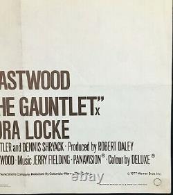 Affiche De Cinéma De Gauntlet Original Quad Clint Eastwood 1977