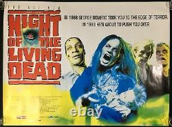 Affiche De Cinéma De La Nuit Des Vivants Quad Original George A. Romero Horror 1993
