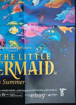 Affiche De Cinéma De La Petite Sirène Walt Disney 1989