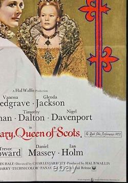 Affiche De Cinéma De Mary Queen Of Scots Original Quad Glenda Jackson Vanessa Redgrave