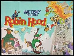 Affiche De Cinéma De Robin Hood Quad Disney Early Release