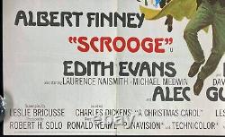 Affiche De Cinéma De Scrooge Quad Albert Finney Christmas Carol 1970
