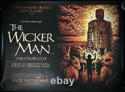Affiche De Cinéma De Wicker Man 40'th Anniversary Original Quad Christopher Lee 2013