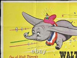 Affiche De Cinéma Dumbo Original Quad Release Walt Disney