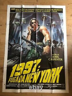Affiche De Cinéma Escape From New York Original Large Cinema, Pas Un Quad Poster