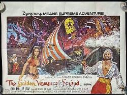 Affiche De Cinéma Golden Voyage Of Sinbad Original Quad Ray Harryhausen 1973