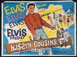 Affiche De Cinéma Kissin Cousines Quad Original Elvis Presley 1964
