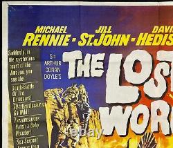Affiche De Cinéma Lost World Original Quad Irwin Allen Michael Rennie 1960