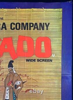 Affiche De Cinéma Mikado Quad Original Gilbert Sullivan D'oyly Carte Opera 1967