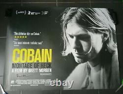 Affiche De Cinéma Montage Of Heck Originalquad Kurt Cobain Signée Par Le Réalisateur