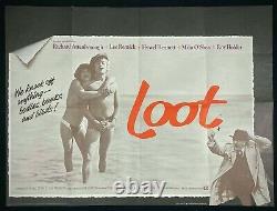 Affiche De Cinéma Movie Quad Originale De Loot Joe Orton Hywel Bennett Richard Attenborough'70