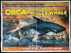 Affiche De Cinéma Orca The Killer Whale Original Quad Richard Harris 1977