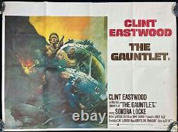 Affiche De Cinéma Original Quad Du Gauntlet Clint Eastwood 1977