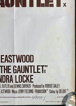 Affiche De Cinéma Original Quad Du Gauntlet Clint Eastwood 1977
