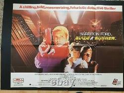 Affiche De Cinéma Originale Blade Runner 1982 British Quad Harrison Ford Vnc