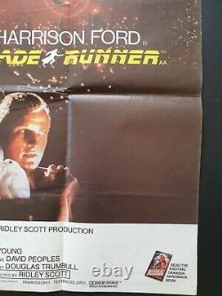 Affiche De Cinéma Originale Blade Runner 1982 British Quad Harrison Ford Vnc