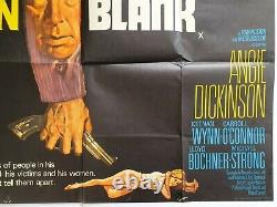 Affiche De Cinéma Originale D'uk Quad De Rare Point Blank 1967 Lee Marvin