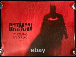 Affiche De Cinéma Originale De Batman Quad Robert Pattinson DC Comics 2022