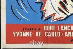 Affiche De Cinéma Originale De Brute Force Quad Burt Lancaster Jules Dassin 1947