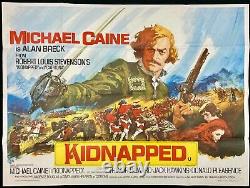 Affiche De Cinéma Originale De Quad Kidnappée Michael Caine Jack Hawkins 1971