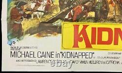 Affiche De Cinéma Originale De Quad Kidnappée Michael Caine Jack Hawkins 1971