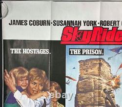 Affiche De Cinéma Originale De Sky Riders Quad James Coburn Susannah York Chantrell 1976