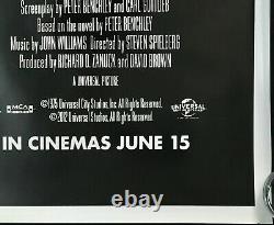 Affiche De Cinéma Originale Quad De Jaws Steven Spielberg Réédition De L'anniversaire 2012