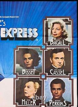 Affiche De Cinéma Originale Quad De Meurtre Sur L'orient Express Agatha Christie 1974