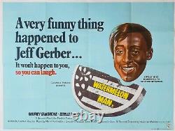 Affiche De Cinéma Originale Uk Quad De Watermelon Man 1970