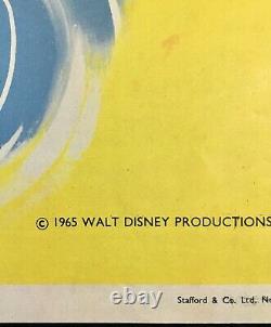 Affiche De Cinéma Peter Pan Original Quad Walt Disney 1965 Release