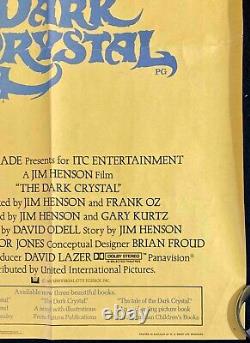 Affiche De Cinéma Quad En Cristal Foncé Jim Henson Frank Oz 1982