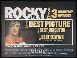 Affiche De Cinéma Rocky Original Quad Sylvester Stallone 1976