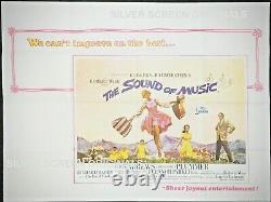 Affiche De Cinéma Sound Of Music Original Quad 1965 Julie Andrews Robert Wise Rr