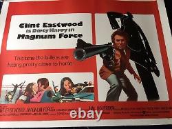 Affiche De Cinéma Uk Quad Orig Lin Bk Dirty Harry Clint Eastwood- Magnum Force Nm