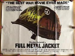 Affiche De Film Cinématographique Britannique Quad, British Full Jacket, Stanley Kubrick