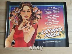 Affiche De Film De Cinéma Du Royaume-uni Quad De Licorice Pizza (2021/2022) Alana Haim