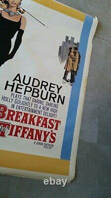 Affiche De Film Vintage Rare. Audry Hepburn, Petit Déjeuner @tiffany's