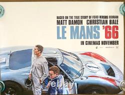 Affiche ORIGINALE Le Mans 66 Quad ADVANCED FORD UK Roulée Mint